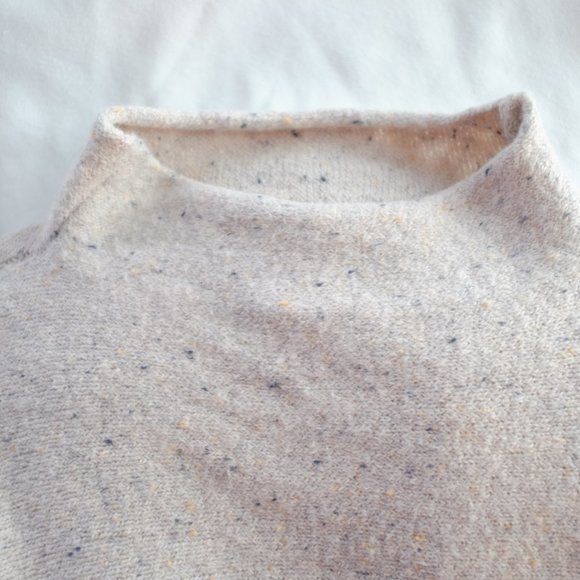 Anthropologie Ruby Moon oatmeal mock neck baby soft cotton sweater XS - Picture 9 of 10